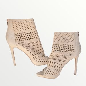 Liliana Laser Cut Stiletto Booties